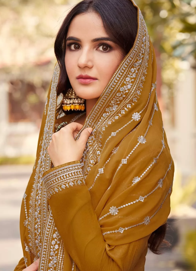 Raw Silk Dresses In Pakistan - Organza Dress Design – Jamnii Official